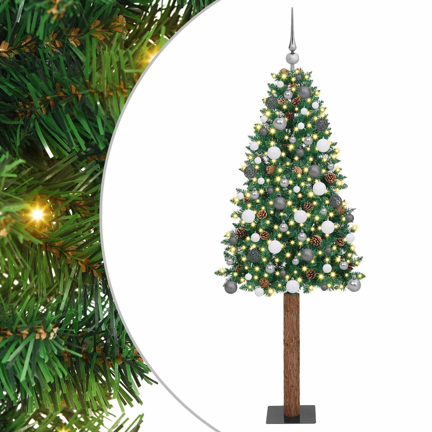 Schlanker Weihnachtsbaum Mit 300 Leds Mit Ständer