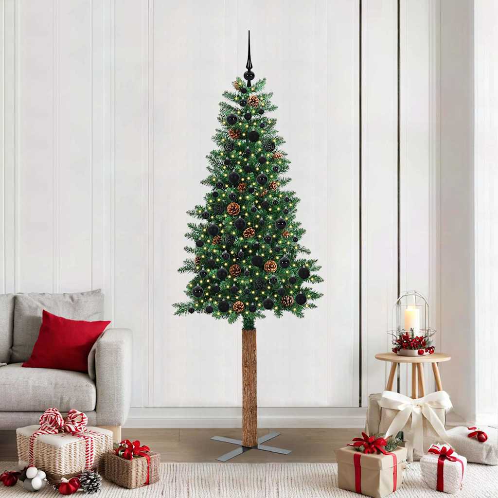 Schlanker Weihnachtsbaum Mit 300 Leds Mit Ständer