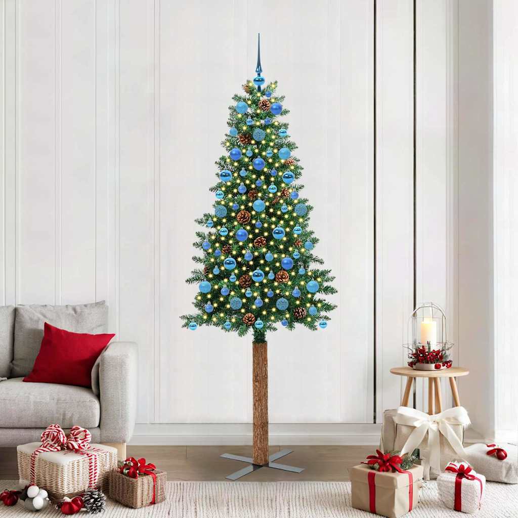 Schlanker Weihnachtsbaum Mit 300 Leds Mit Ständer