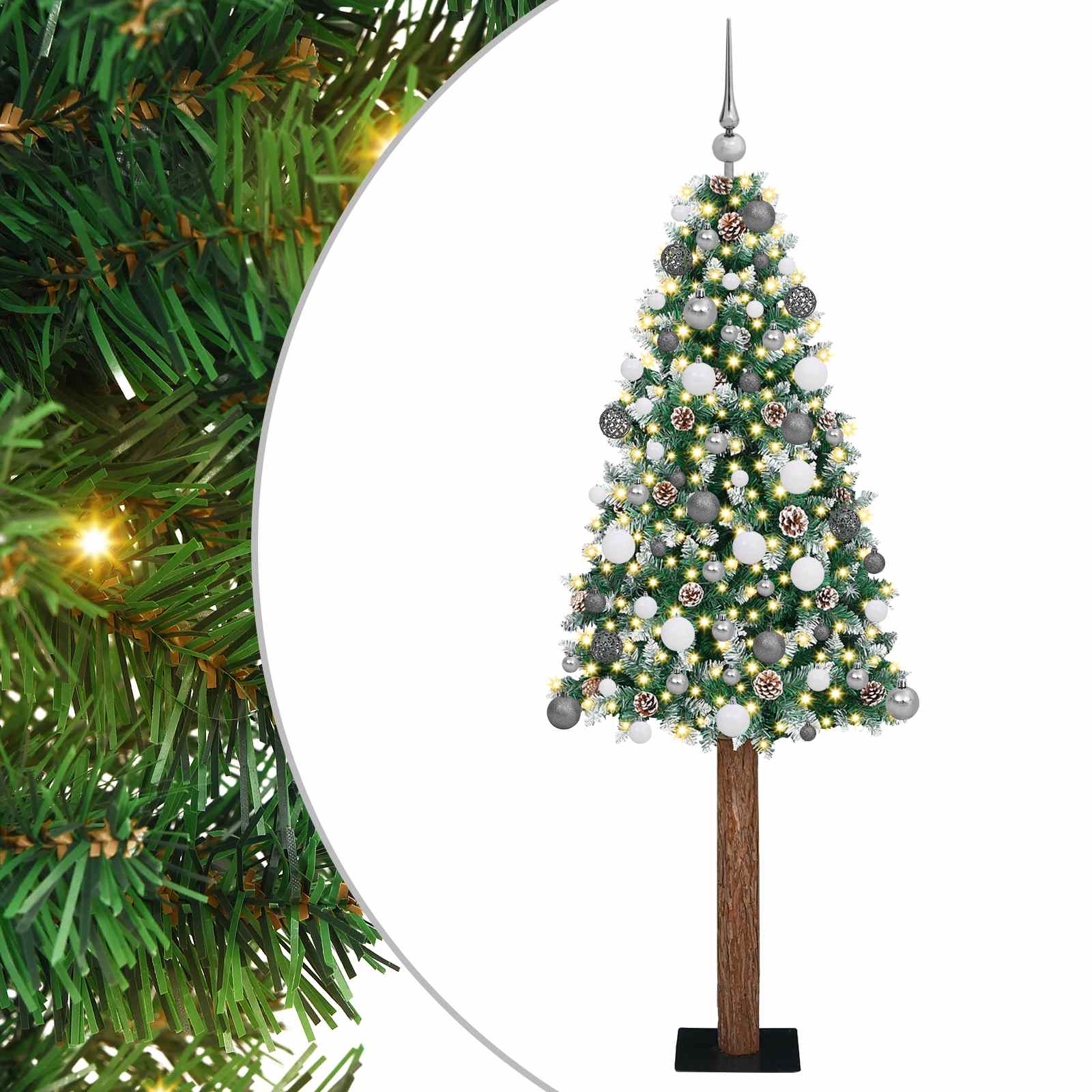 Schlanker Weihnachtsbaum Mit 300 Leds Mit Ständer