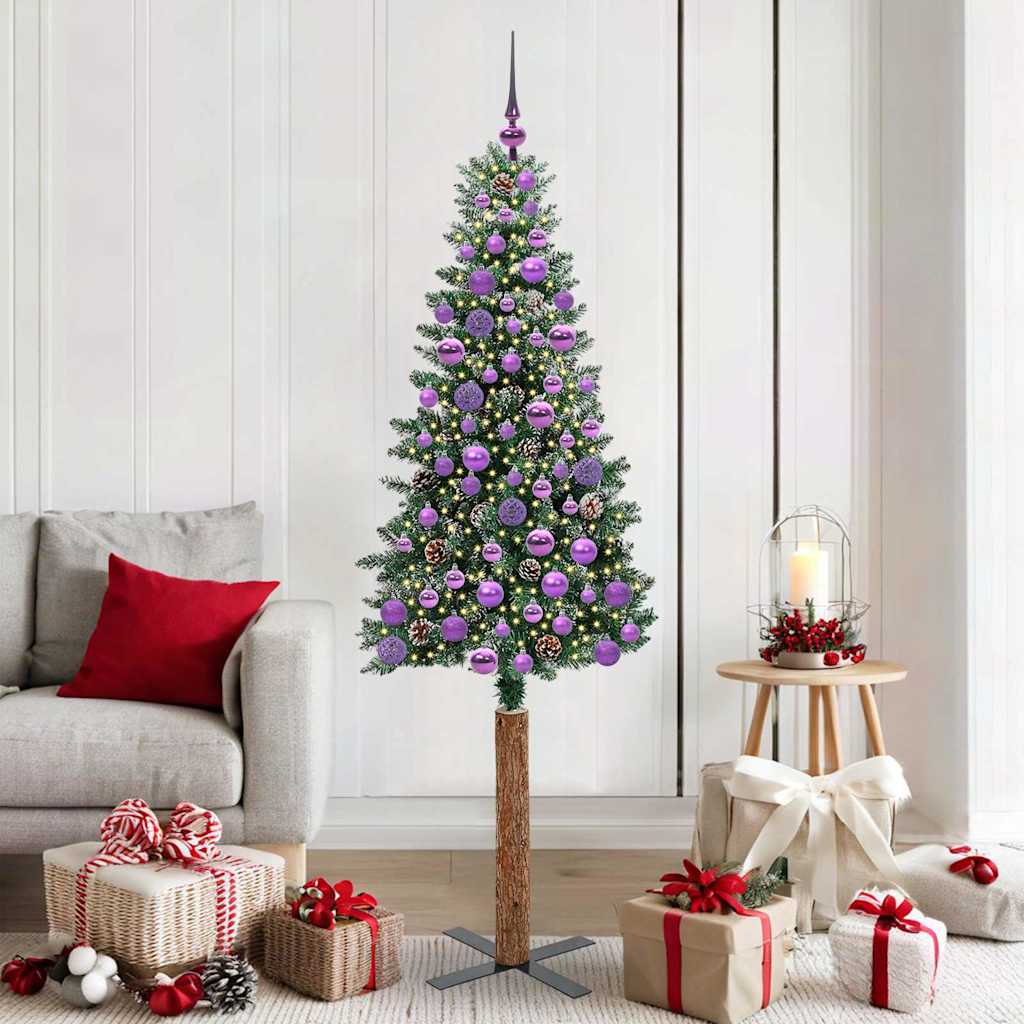Schlanker Weihnachtsbaum Mit 300 Leds Mit Ständer
