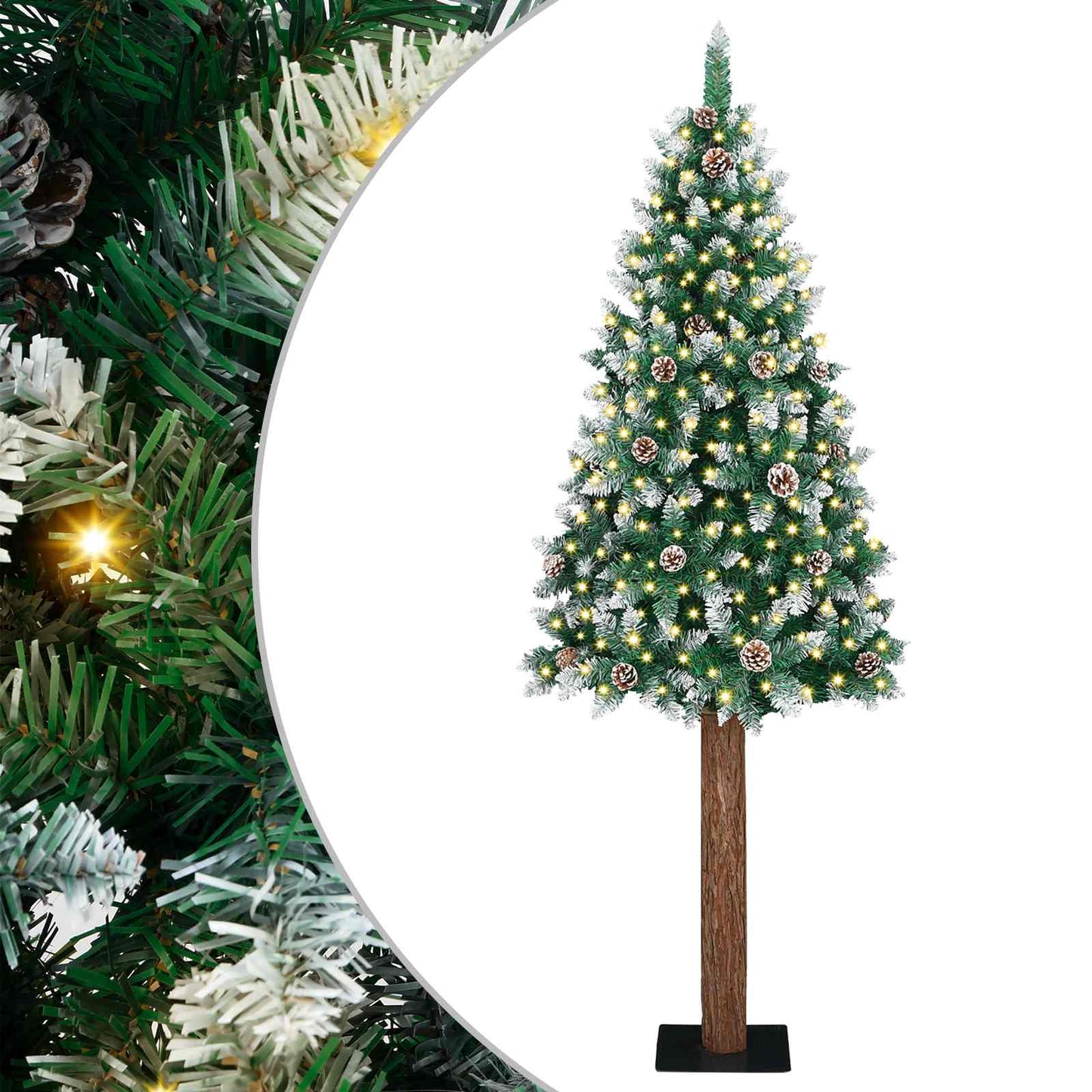 Schlanker Weihnachtsbaum Mit 300 Leds Mit Ständer
