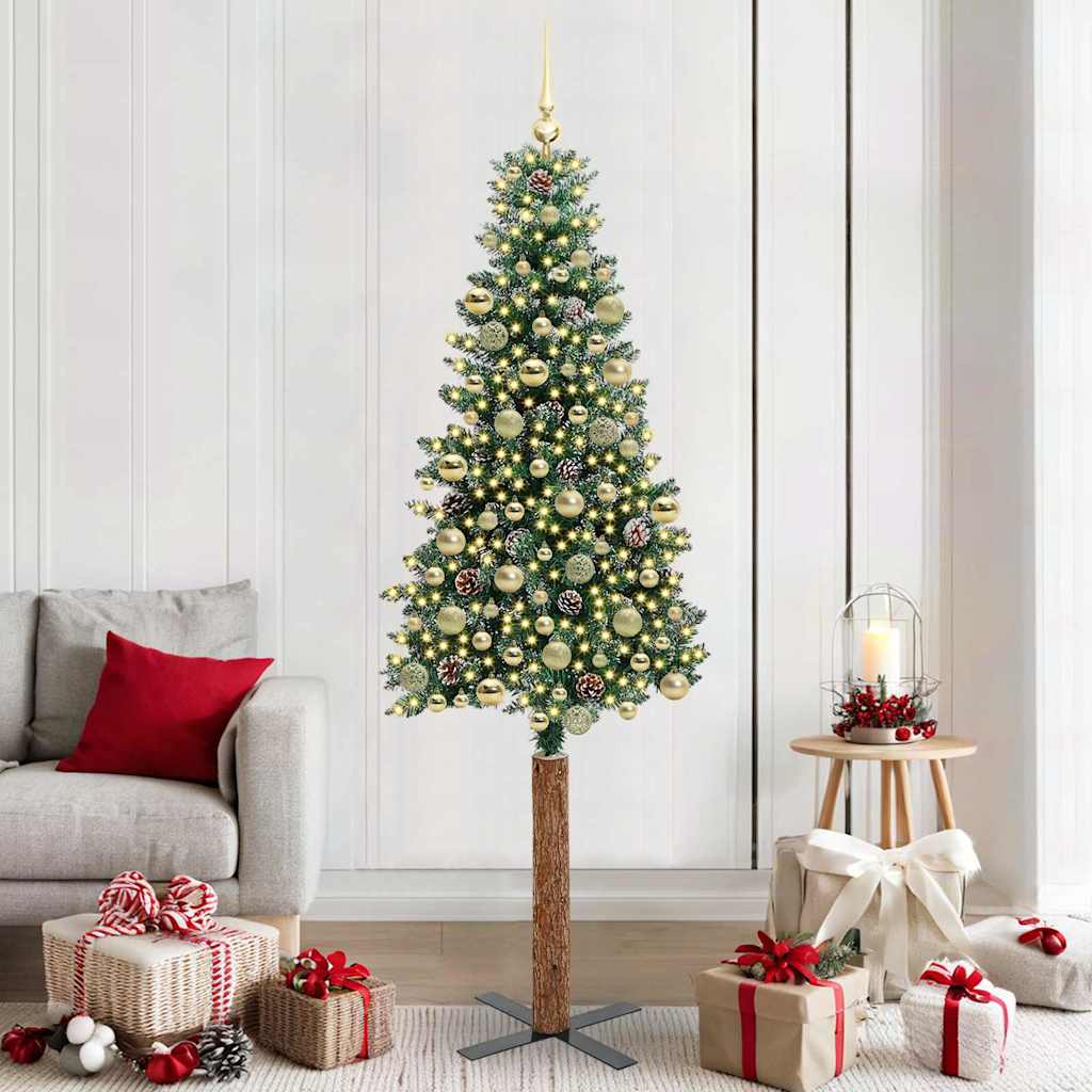 Schlanker Weihnachtsbaum Mit 300 Leds Mit Ständer