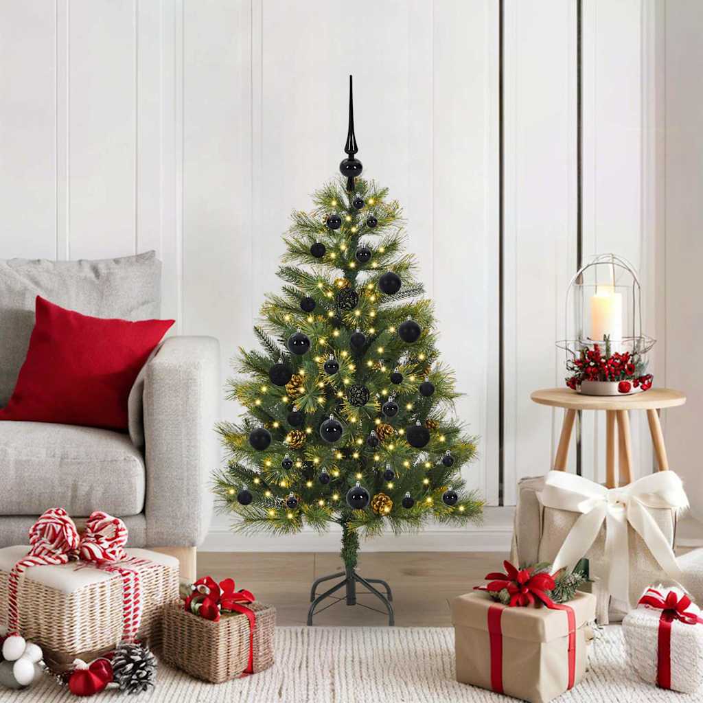 Künstlicher Weihnachtsbaum Klappbar Mit Zapfen