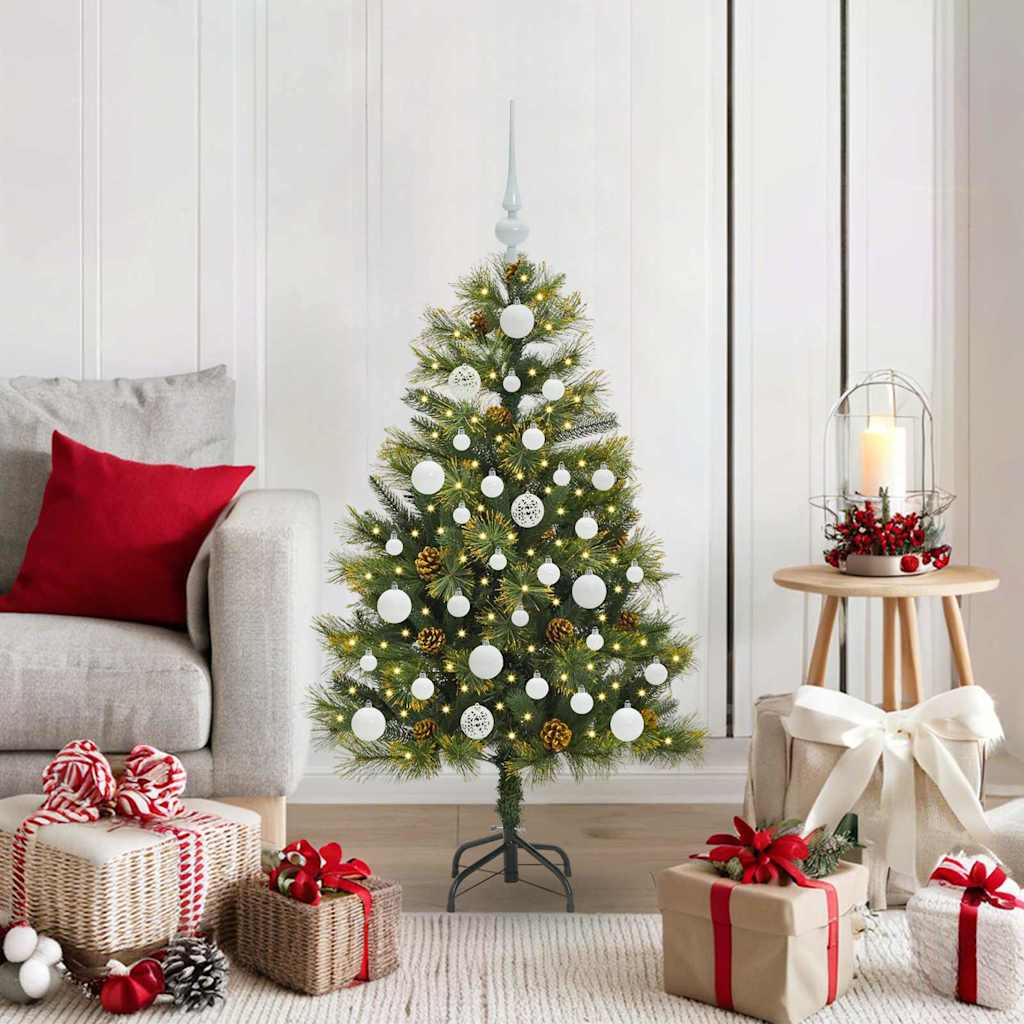 Künstlicher Weihnachtsbaum Klappbar Mit Zapfen