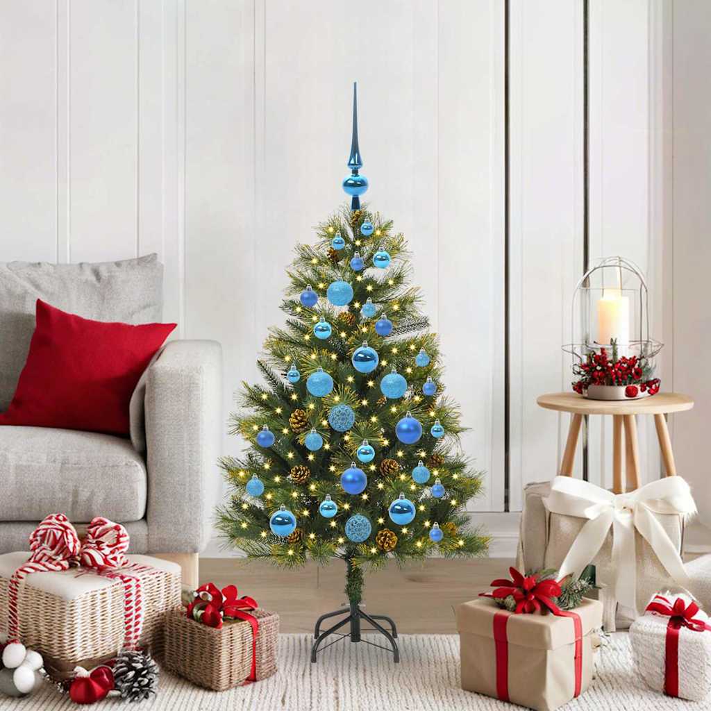 Künstlicher Weihnachtsbaum Klappbar Mit Zapfen