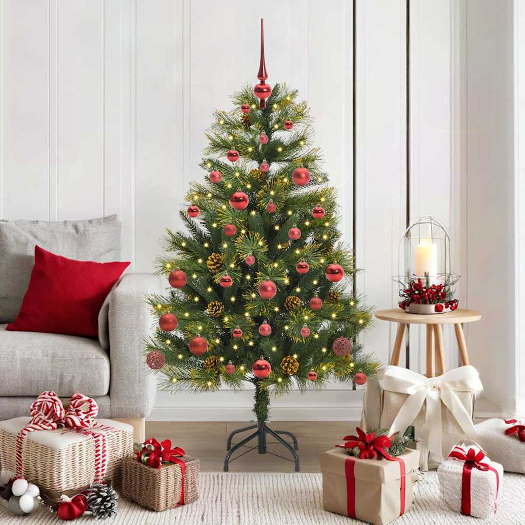 Künstlicher Weihnachtsbaum Klappbar Mit Zapfen