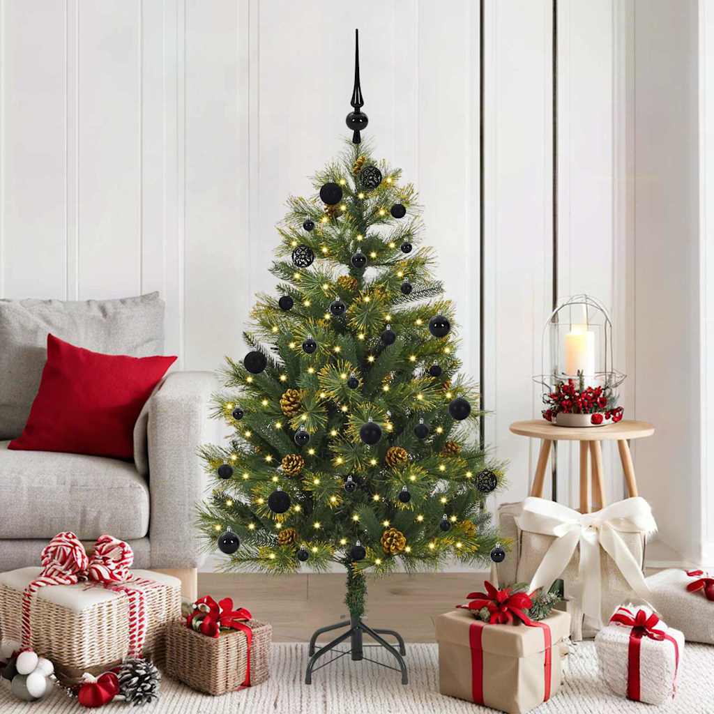 Künstlicher Weihnachtsbaum Klappbar Mit Zapfen