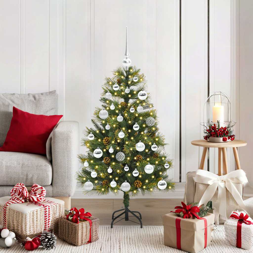 Künstlicher Weihnachtsbaum Klappbar Mit Zapfen