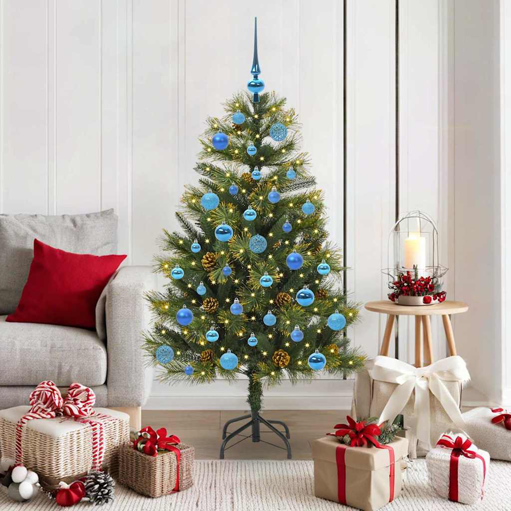 Künstlicher Weihnachtsbaum Klappbar Mit Zapfen