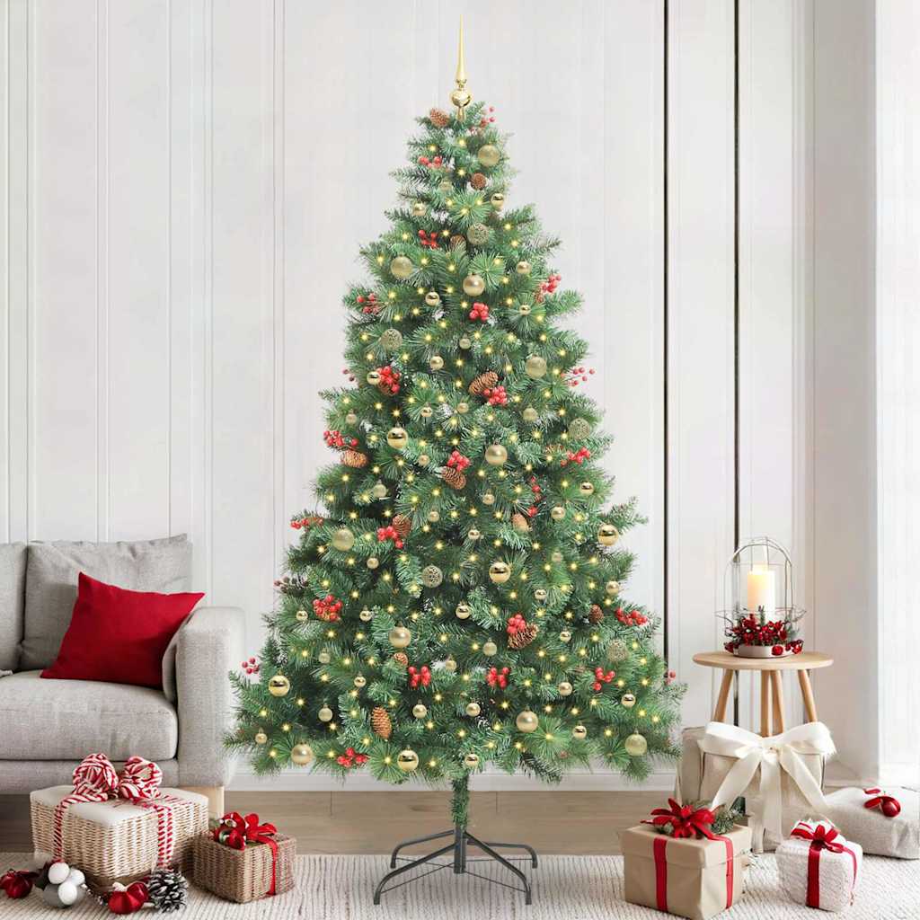 Künstlicher Weihnachtsbaum Klappbar Mit Zapfen & Beeren
