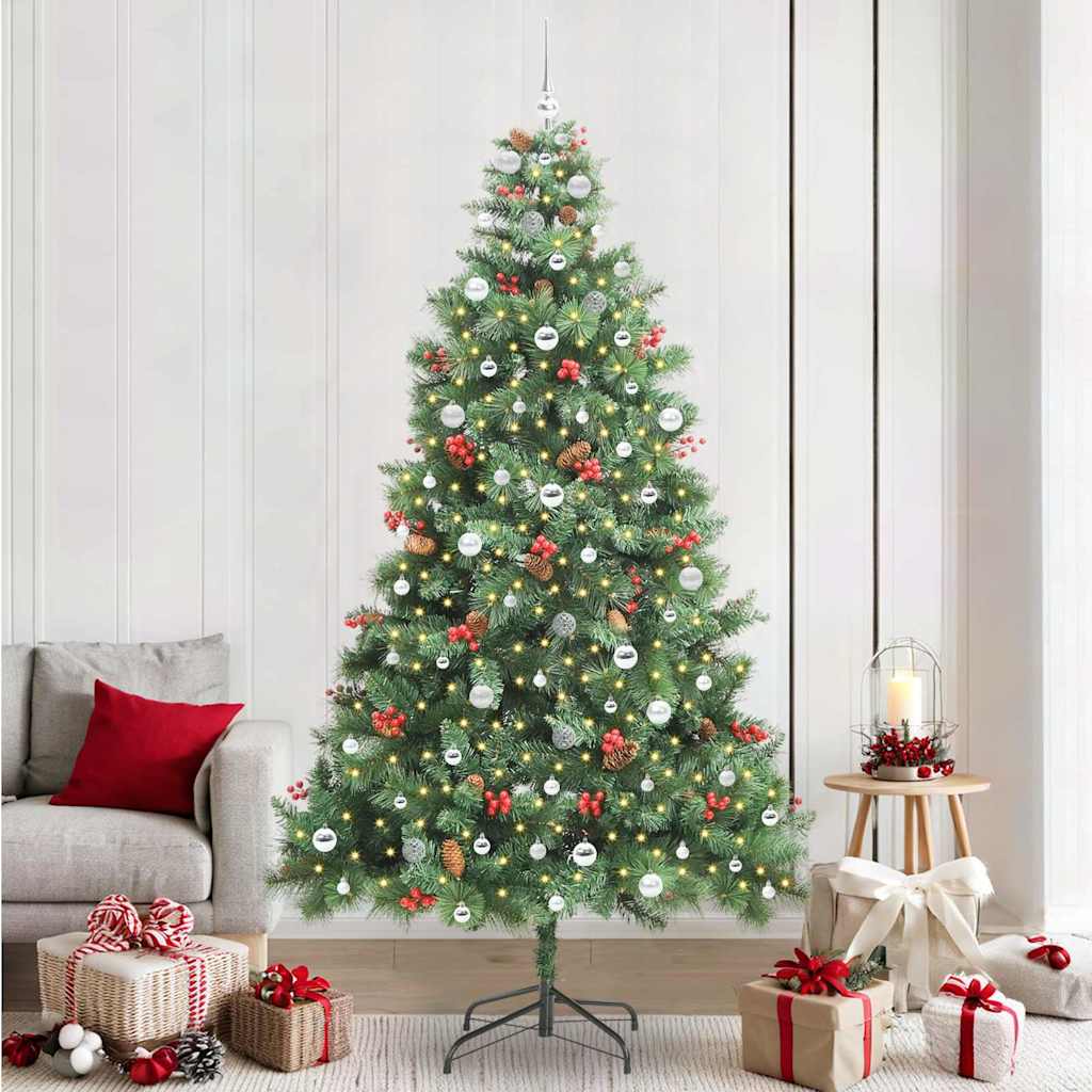 Künstlicher Weihnachtsbaum Klappbar Mit Zapfen & Beeren