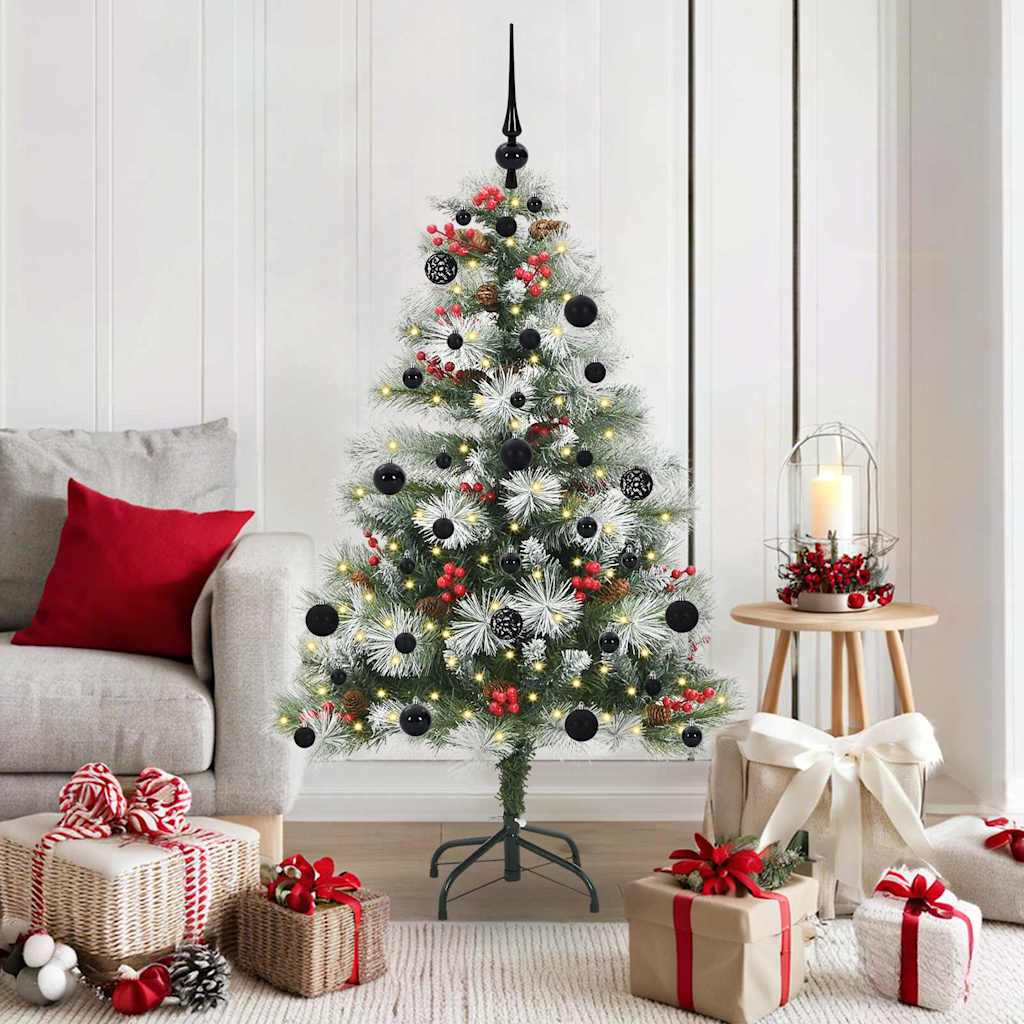 Künstlicher Weihnachtsbaum Klappbar Mit Zapfen & Beeren
