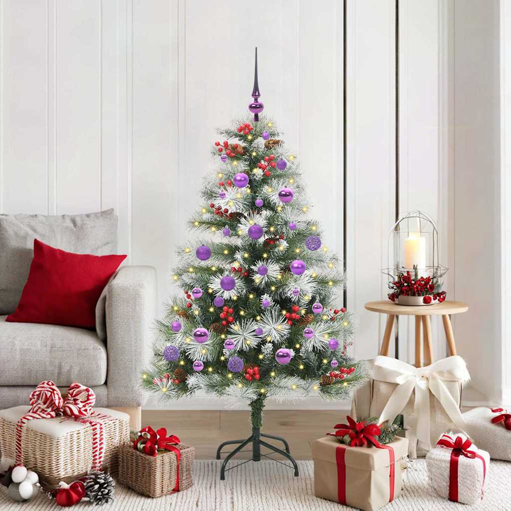 Künstlicher Weihnachtsbaum Klappbar Mit Zapfen & Beeren