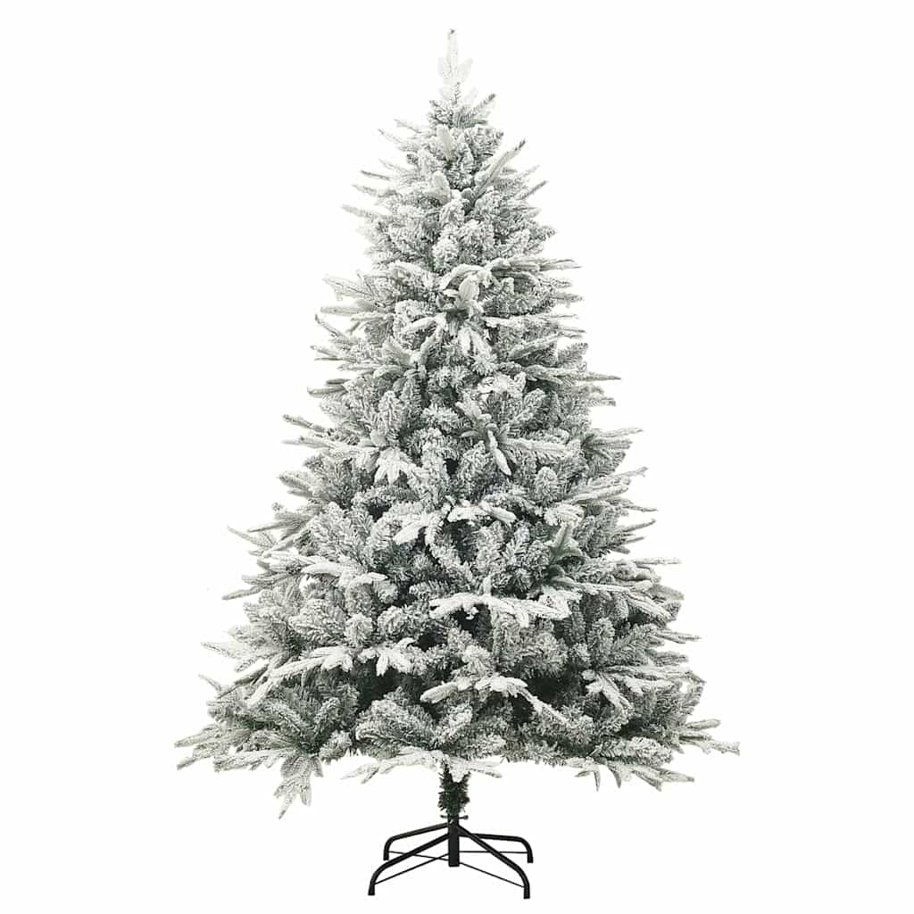 Künstlicher Vorbeleuchteter Weihnachtsbaum Mit Kugelset Grün