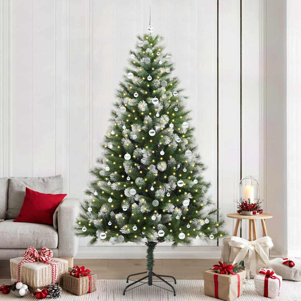 Künstlicher Weihnachtsbaum Klappbar Beschneit