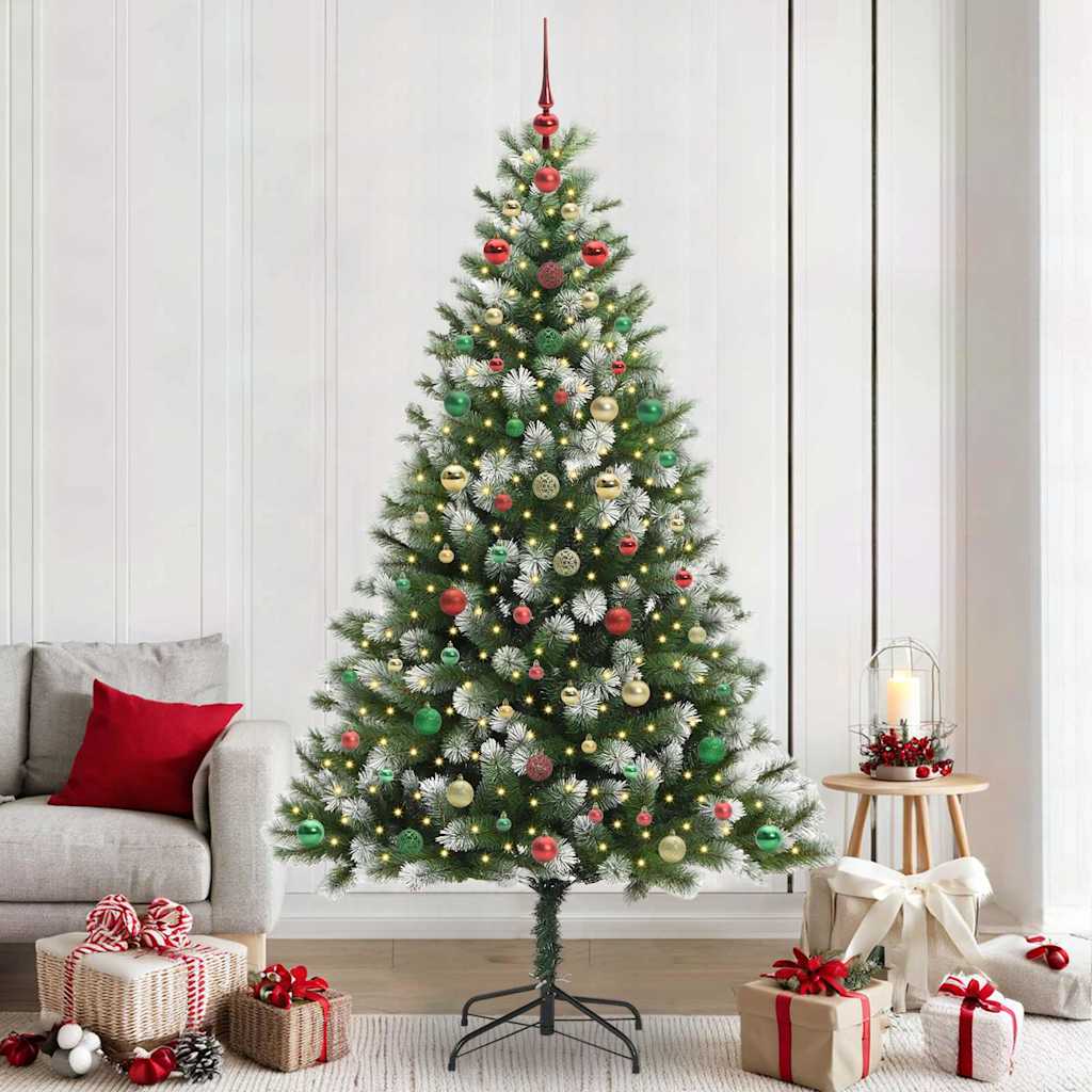 Künstlicher Schwenkbarer Weihnachtsbaum Mit Flockigem Schnee