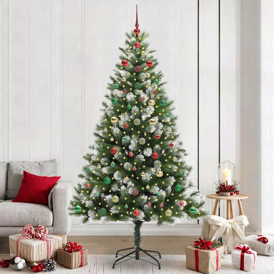 Künstlicher Schwenkbarer Weihnachtsbaum Mit Flockigem Schnee