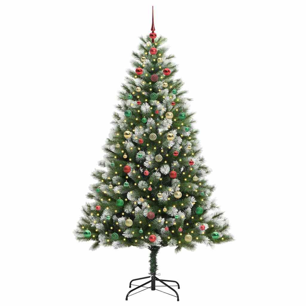 Künstlicher Schwenkbarer Weihnachtsbaum Mit Flockigem Schnee