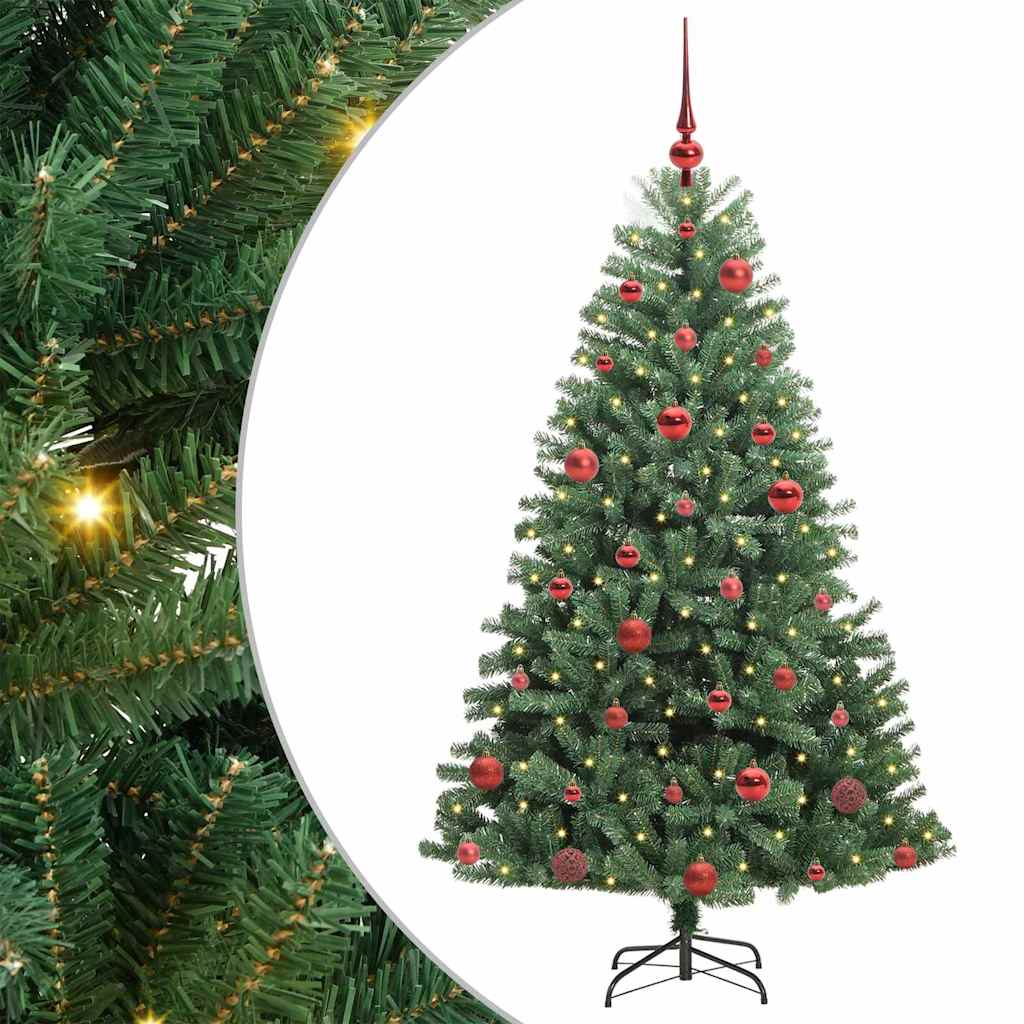 Künstlicher Klappbarer Weihnachtsbaum Mit 150 Leds