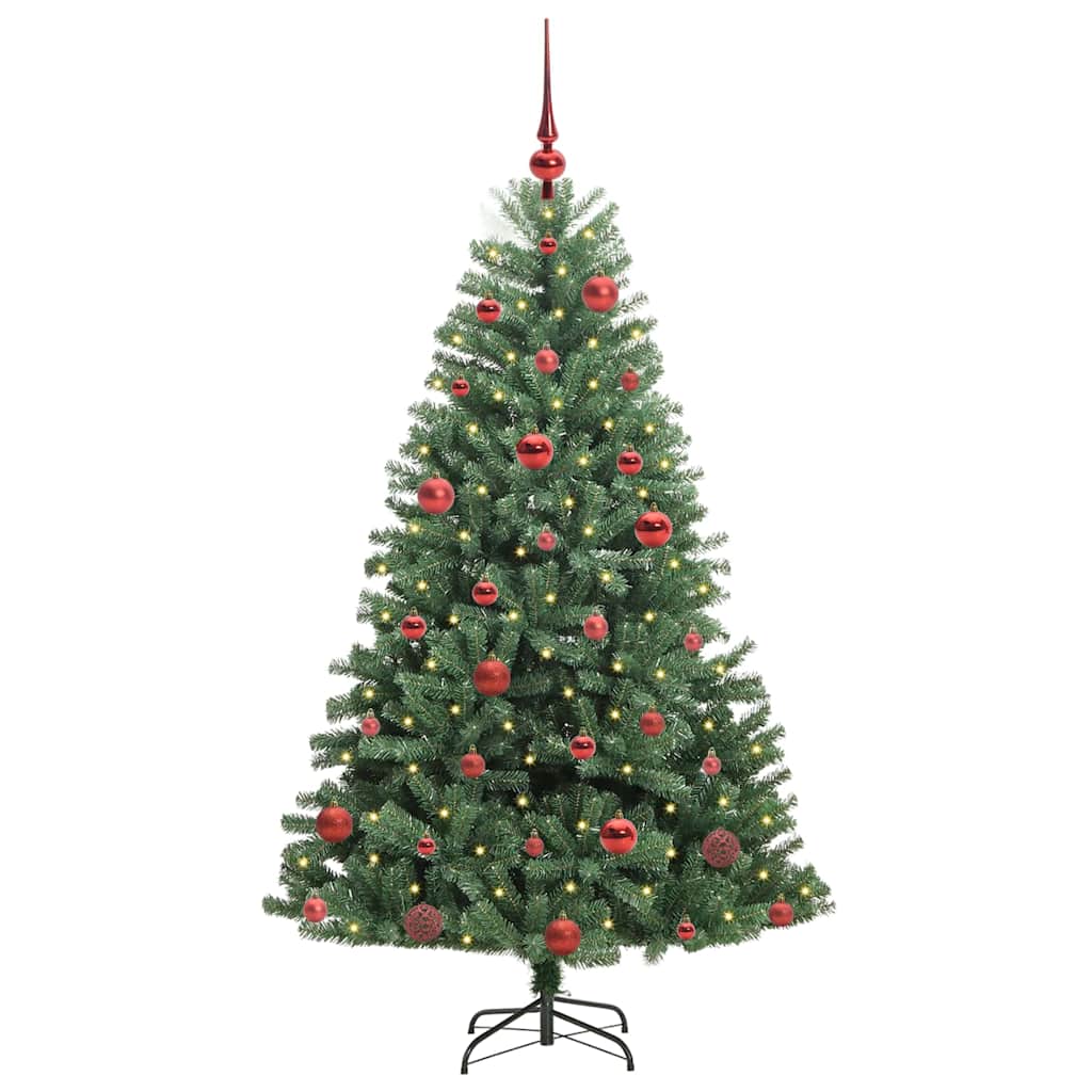 Künstlicher Klappbarer Weihnachtsbaum Mit 150 Leds
