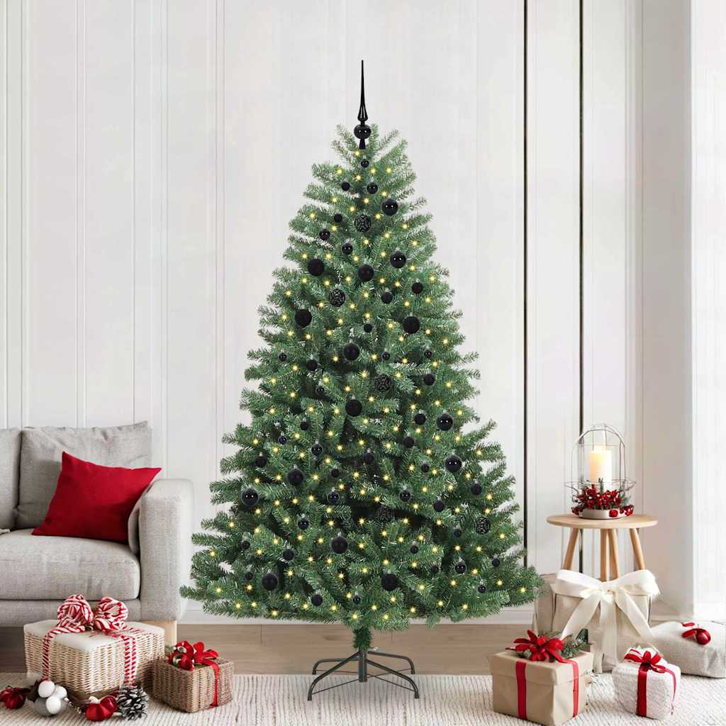 Künstlicher Klappbarer Weihnachtsbaum Mit 150 Leds