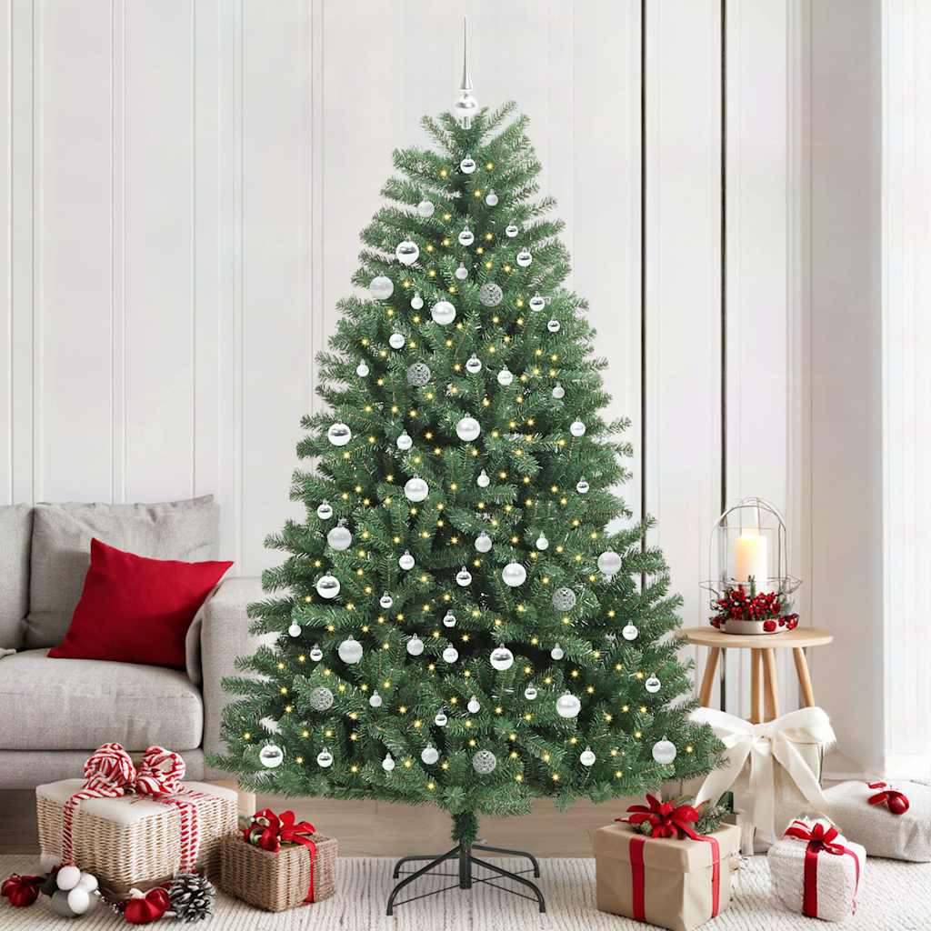 Künstlicher Klappbarer Weihnachtsbaum Mit 150 Leds