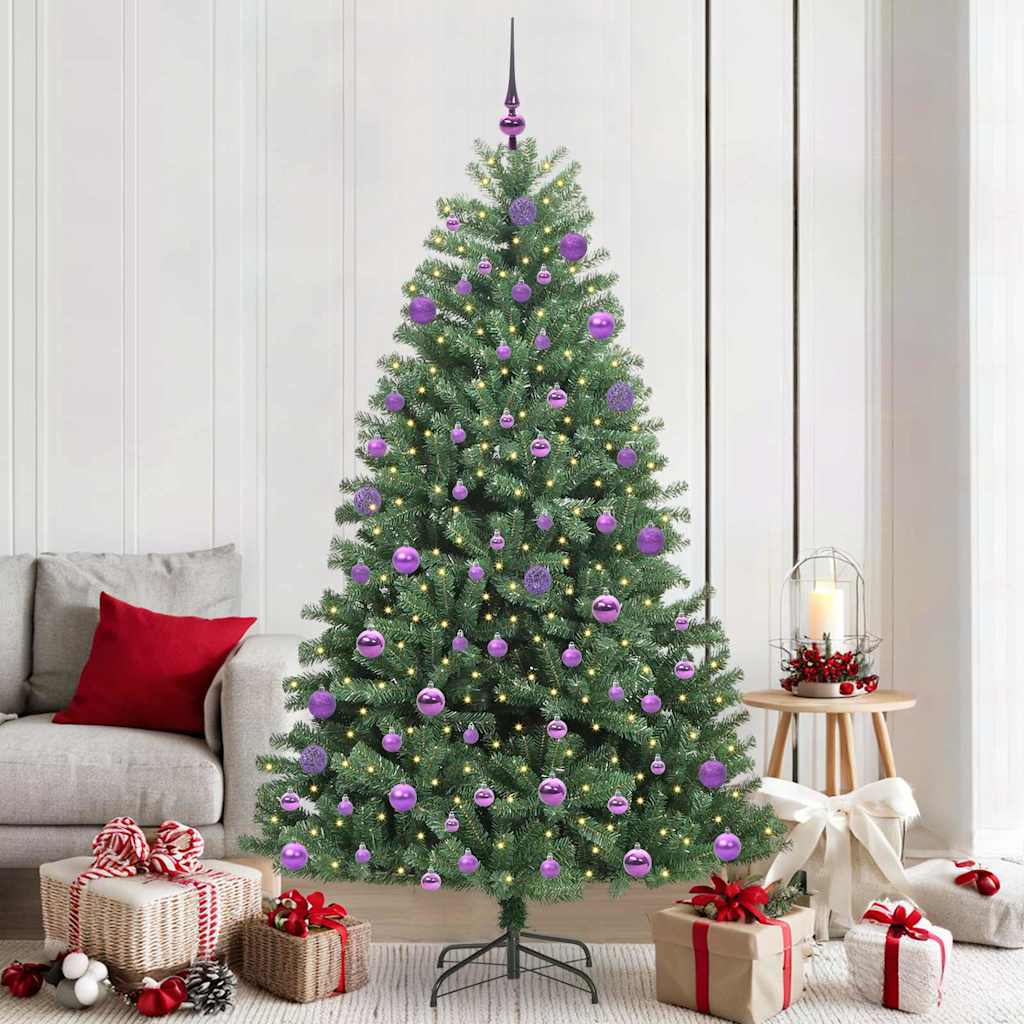 Künstlicher Klappbarer Weihnachtsbaum Mit 150 Leds