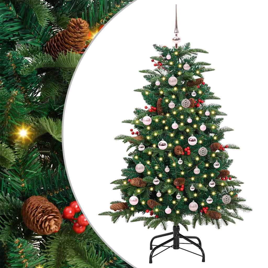 Künstlicher Weihnachtsbaum Klappbar Mit Zapfen & Beeren