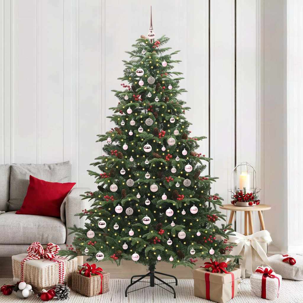 Künstlicher Weihnachtsbaum Klappbar Mit Zapfen & Beeren