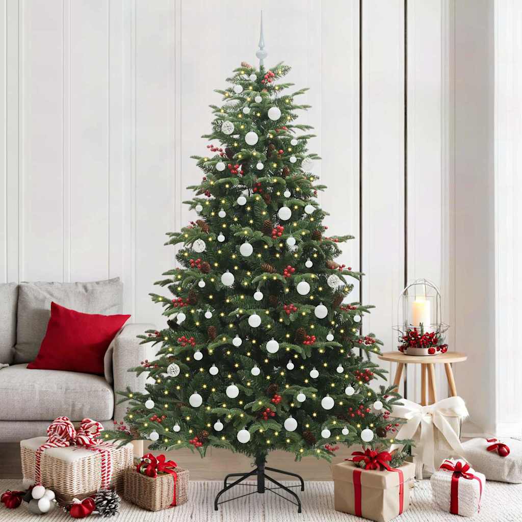 Künstlicher Weihnachtsbaum Klappbar Mit Zapfen & Beeren