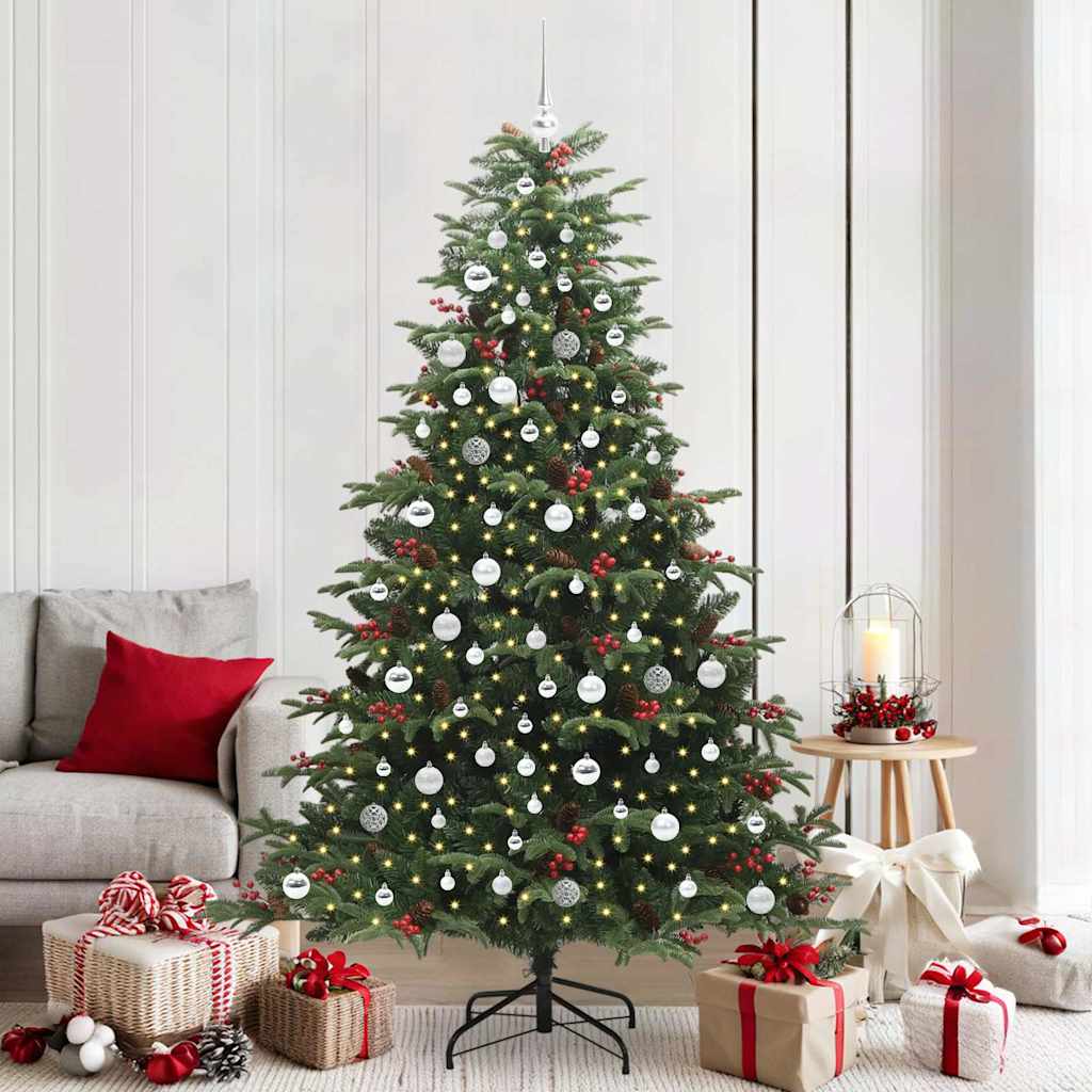 Künstlicher Weihnachtsbaum Klappbar Mit Zapfen & Beeren