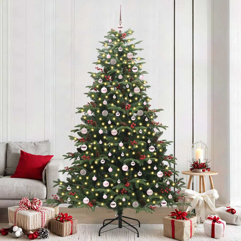 Künstlicher Weihnachtsbaum Klappbar Mit Zapfen & Beeren