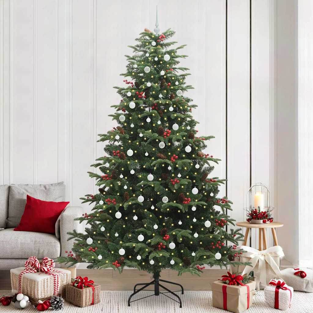 Künstlicher Weihnachtsbaum Klappbar Mit Zapfen & Beeren