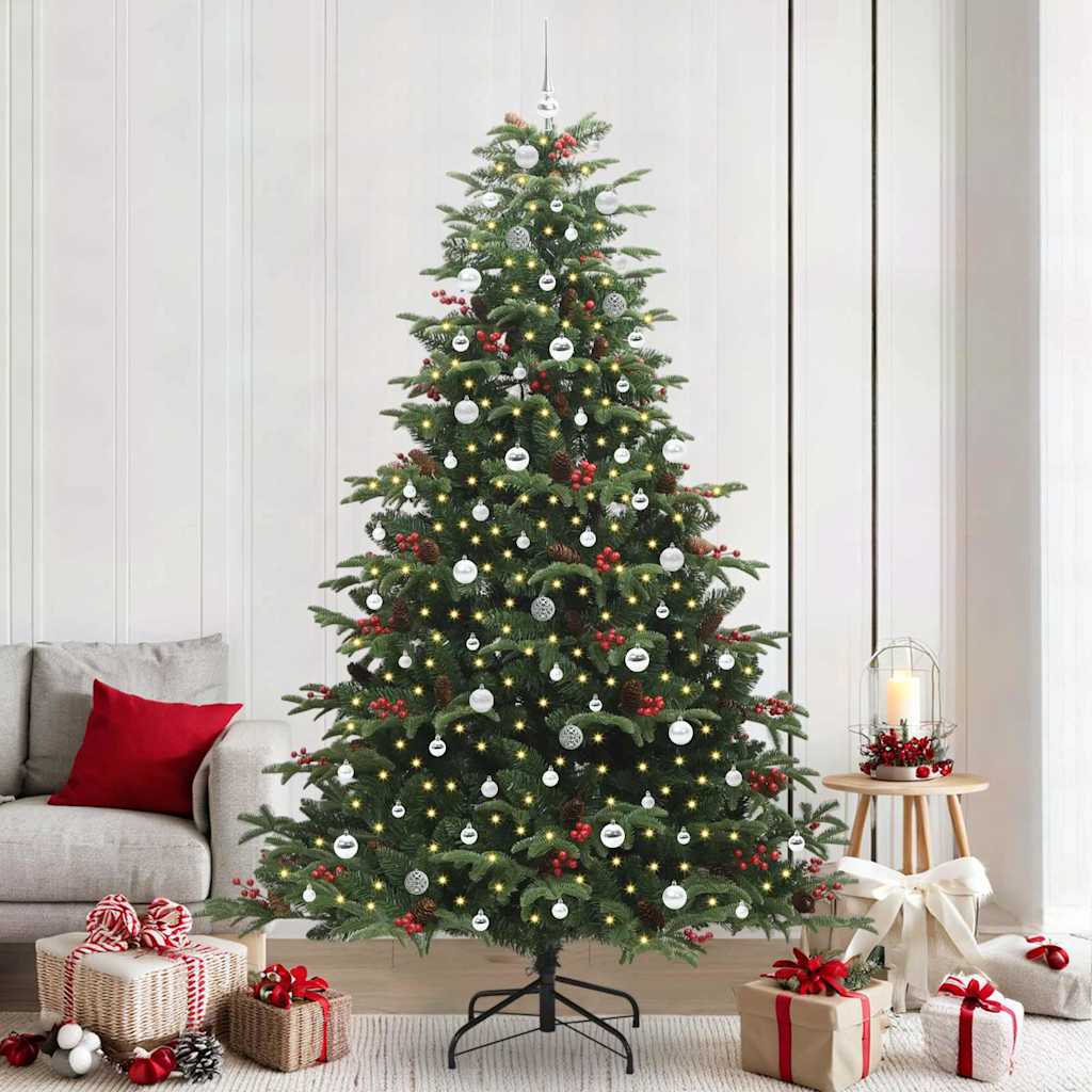 Künstlicher Weihnachtsbaum Klappbar Mit Zapfen & Beeren