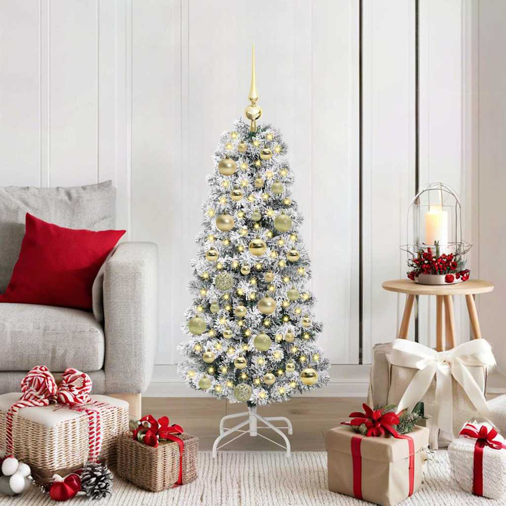 Künstlicher Weihnachtsbaum Klappbar Beschneit
