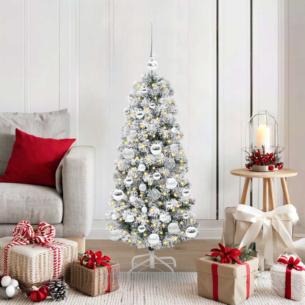 Künstlicher Weihnachtsbaum Klappbar Beschneit