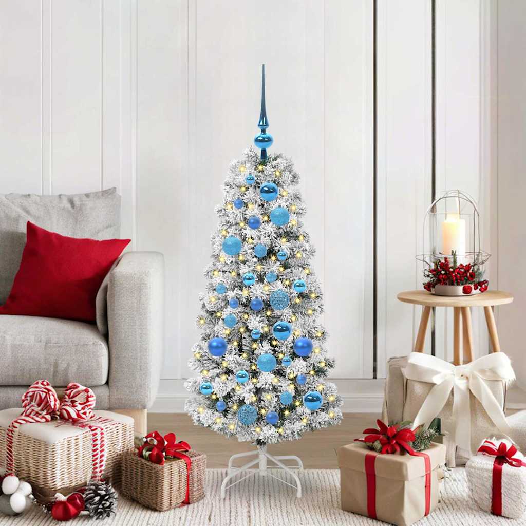 Künstlicher Weihnachtsbaum Klappbar Beschneit