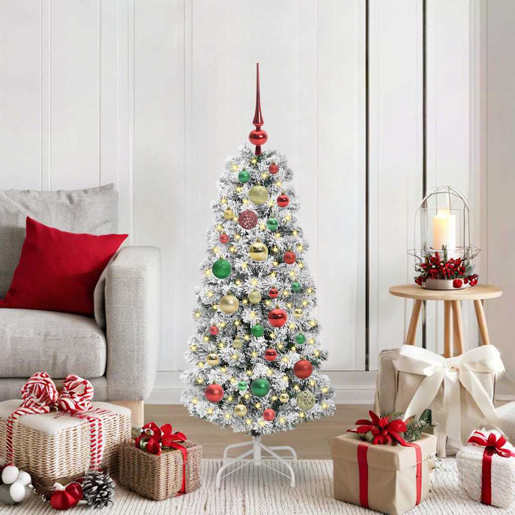 Künstlicher Weihnachtsbaum Klappbar Beschneit