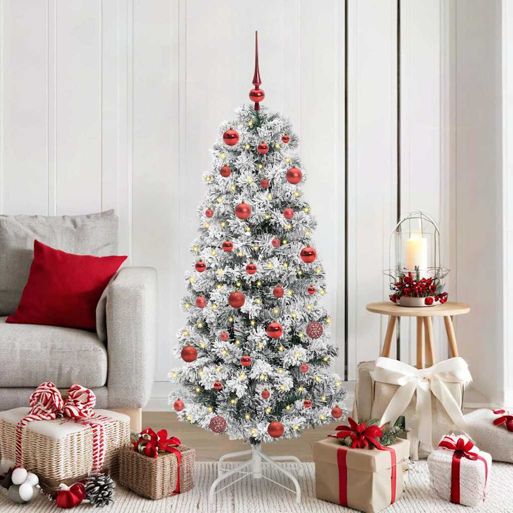 Künstlicher Weihnachtsbaum Klappbar Beschneit