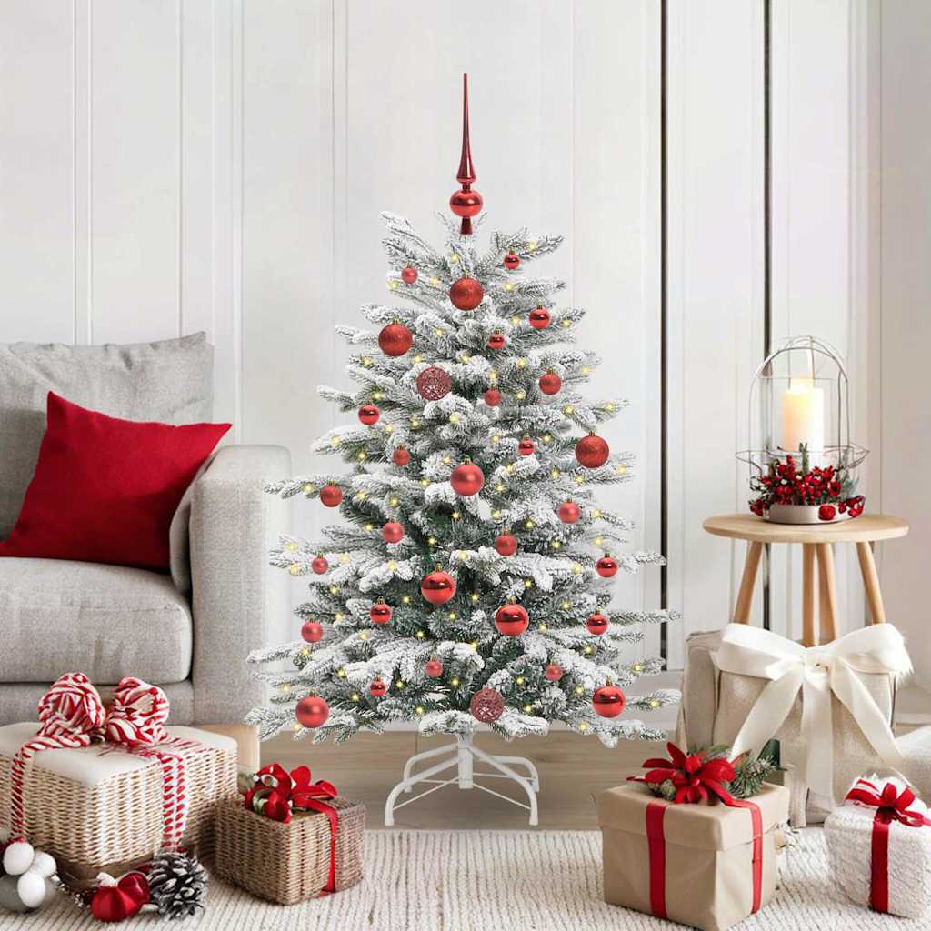 Künstlicher Weihnachtsbaum Klappbar Beschneit
