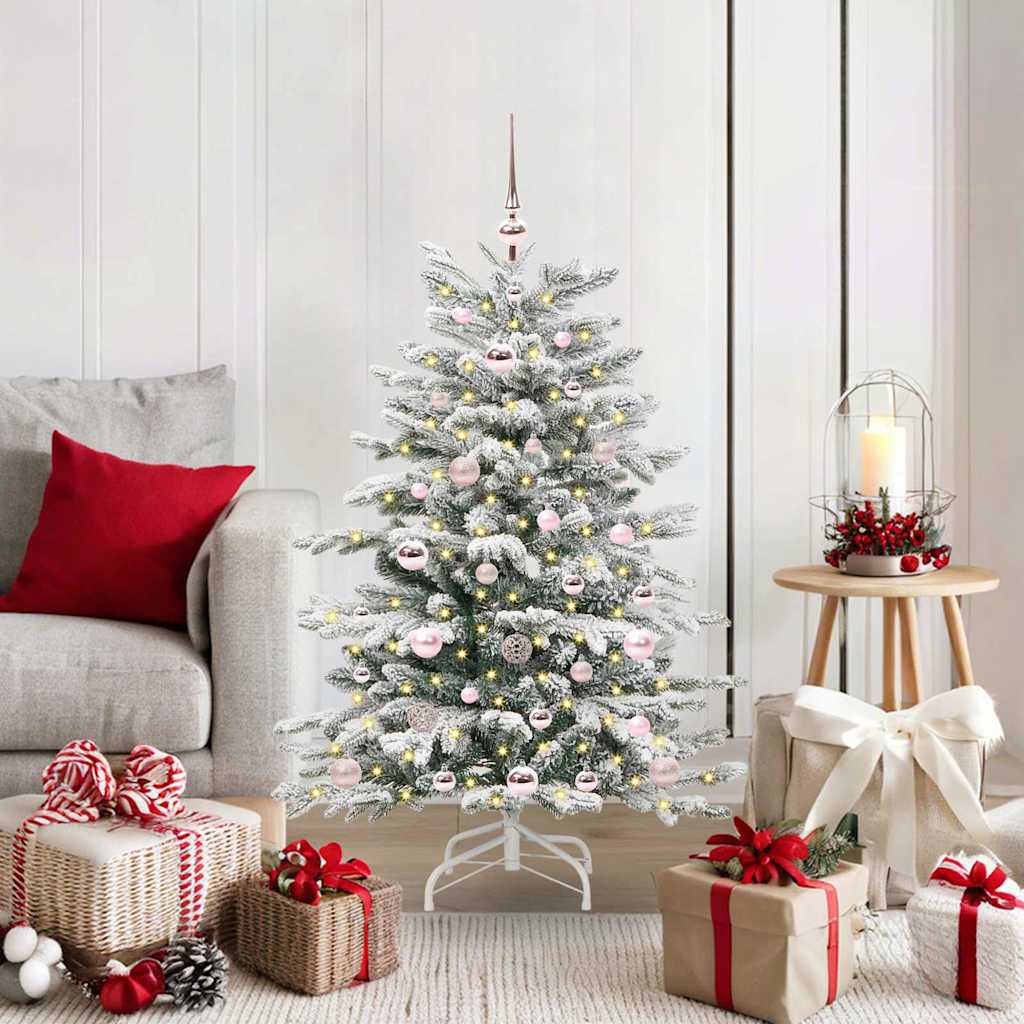 Künstlicher Weihnachtsbaum Klappbar Beschneit