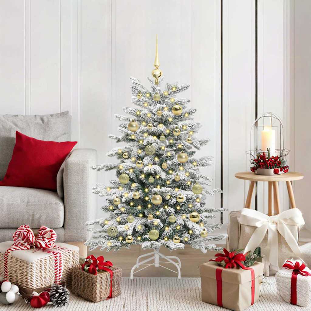 Künstlicher Weihnachtsbaum Klappbar Beschneit