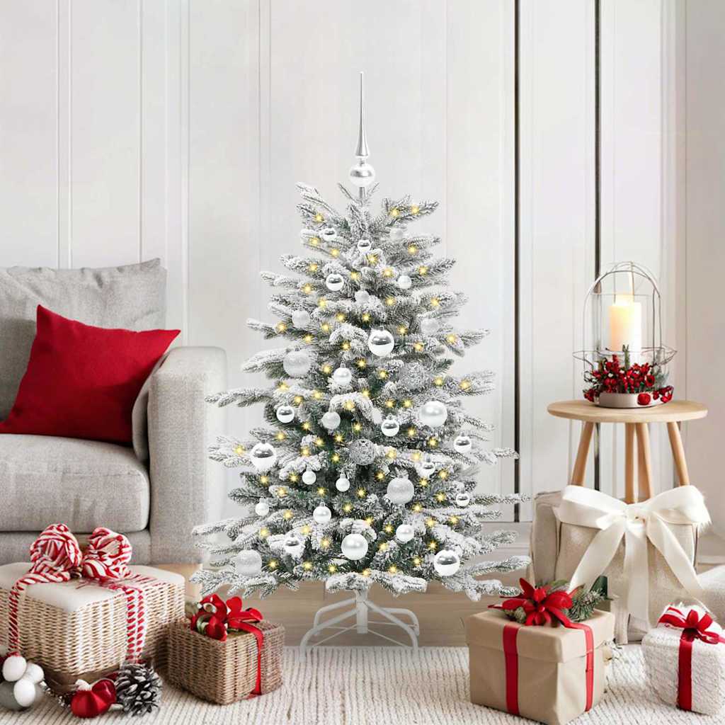 Künstlicher Weihnachtsbaum Klappbar Beschneit