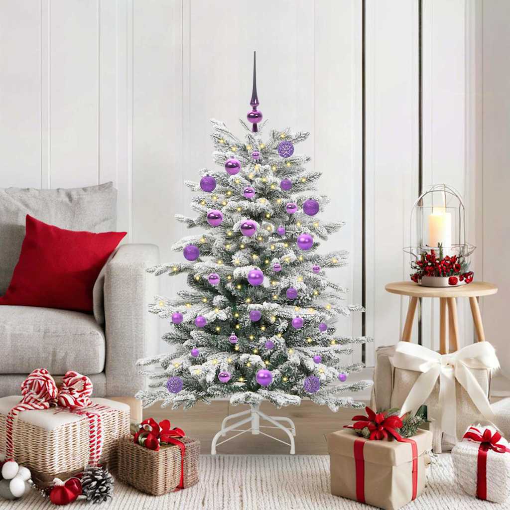 Künstlicher Weihnachtsbaum Klappbar Beschneit