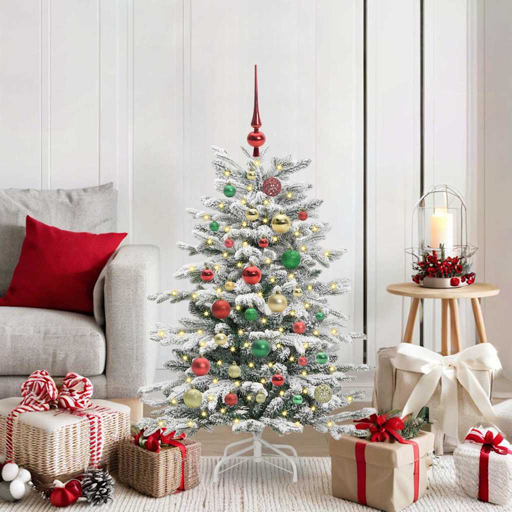 Künstlicher Weihnachtsbaum Klappbar Beschneit