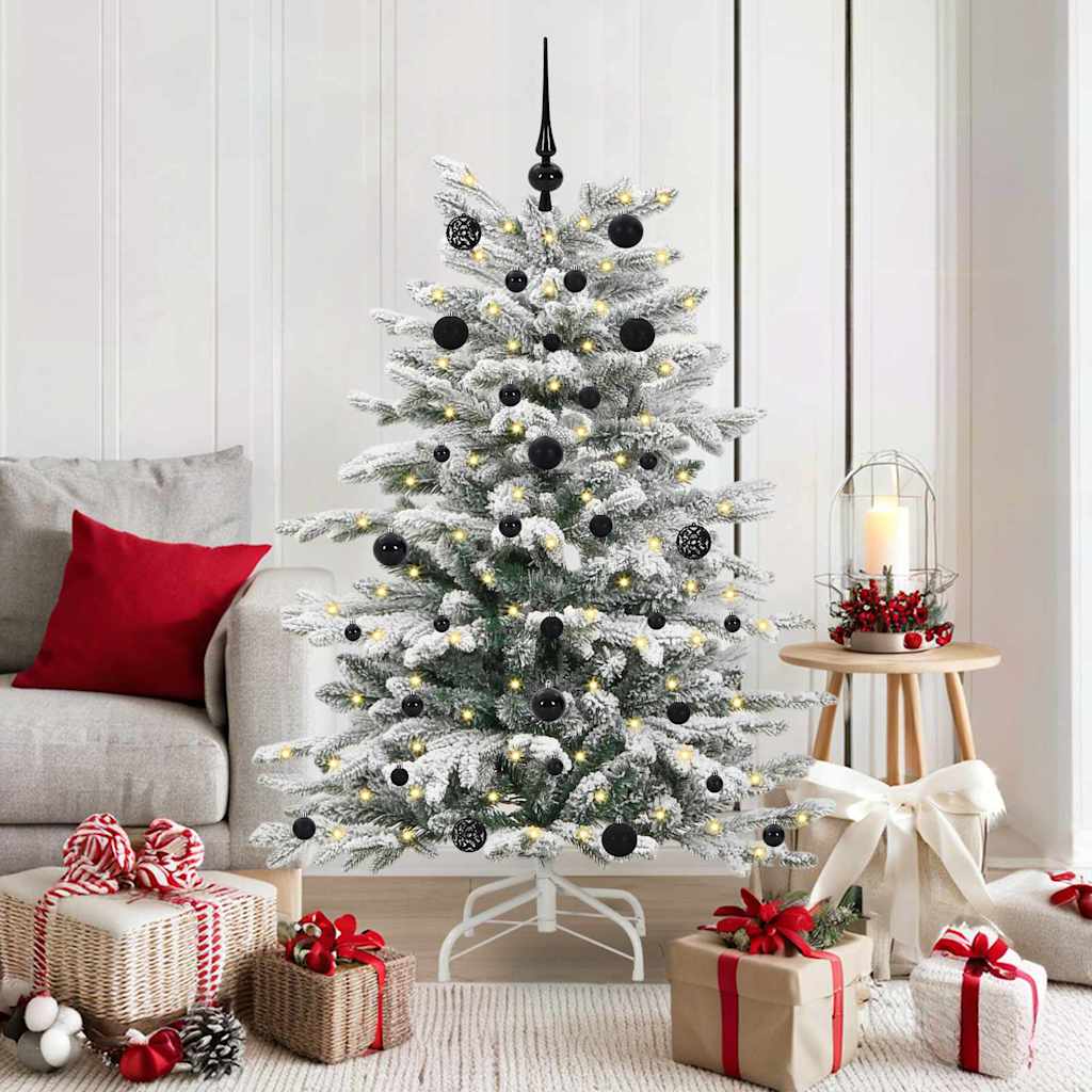 Künstlicher Weihnachtsbaum Klappbar Beschneit