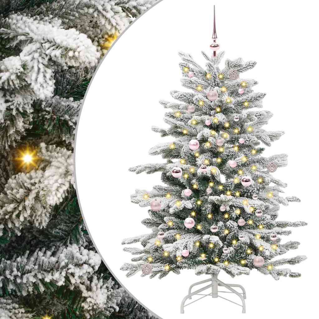 Künstlicher Weihnachtsbaum Klappbar Beschneit