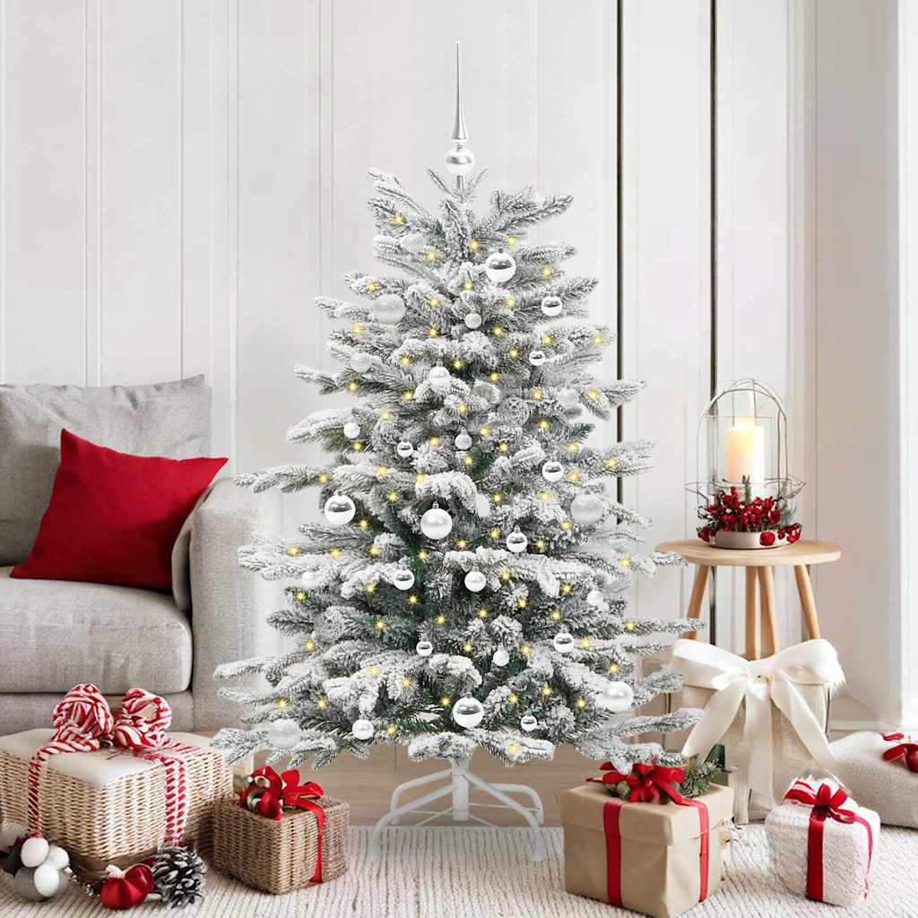 Künstlicher Weihnachtsbaum Klappbar Beschneit