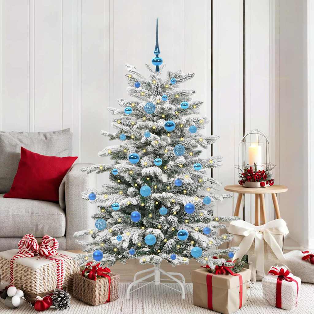 Künstlicher Weihnachtsbaum Klappbar Beschneit